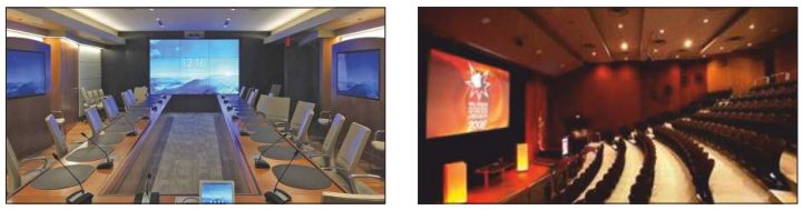 Conference and auditorium audio-visual systems