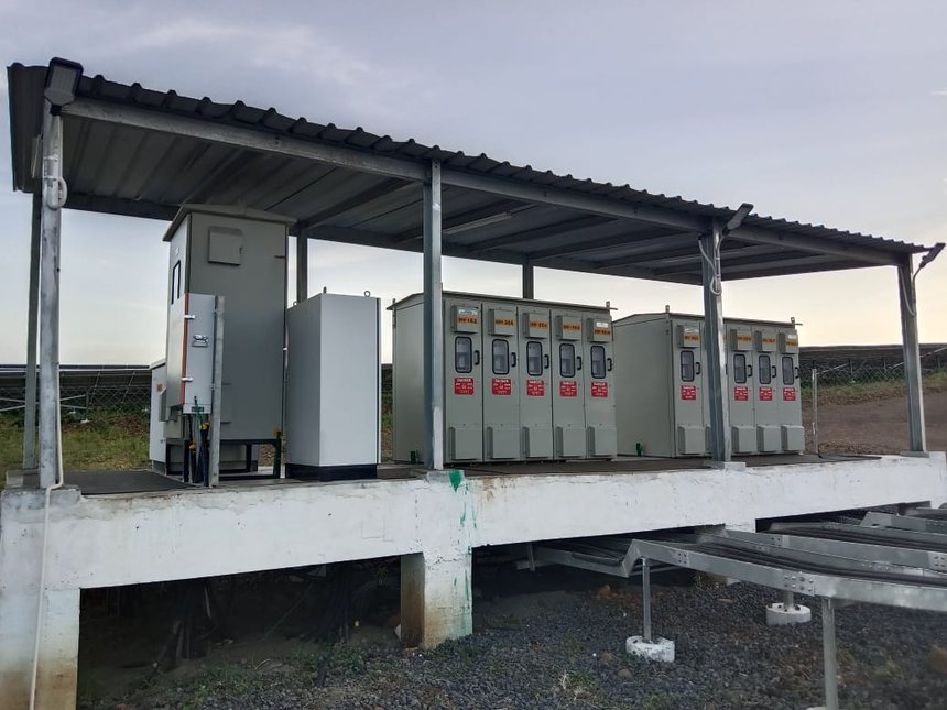 Fabricated industrial canopy structure
